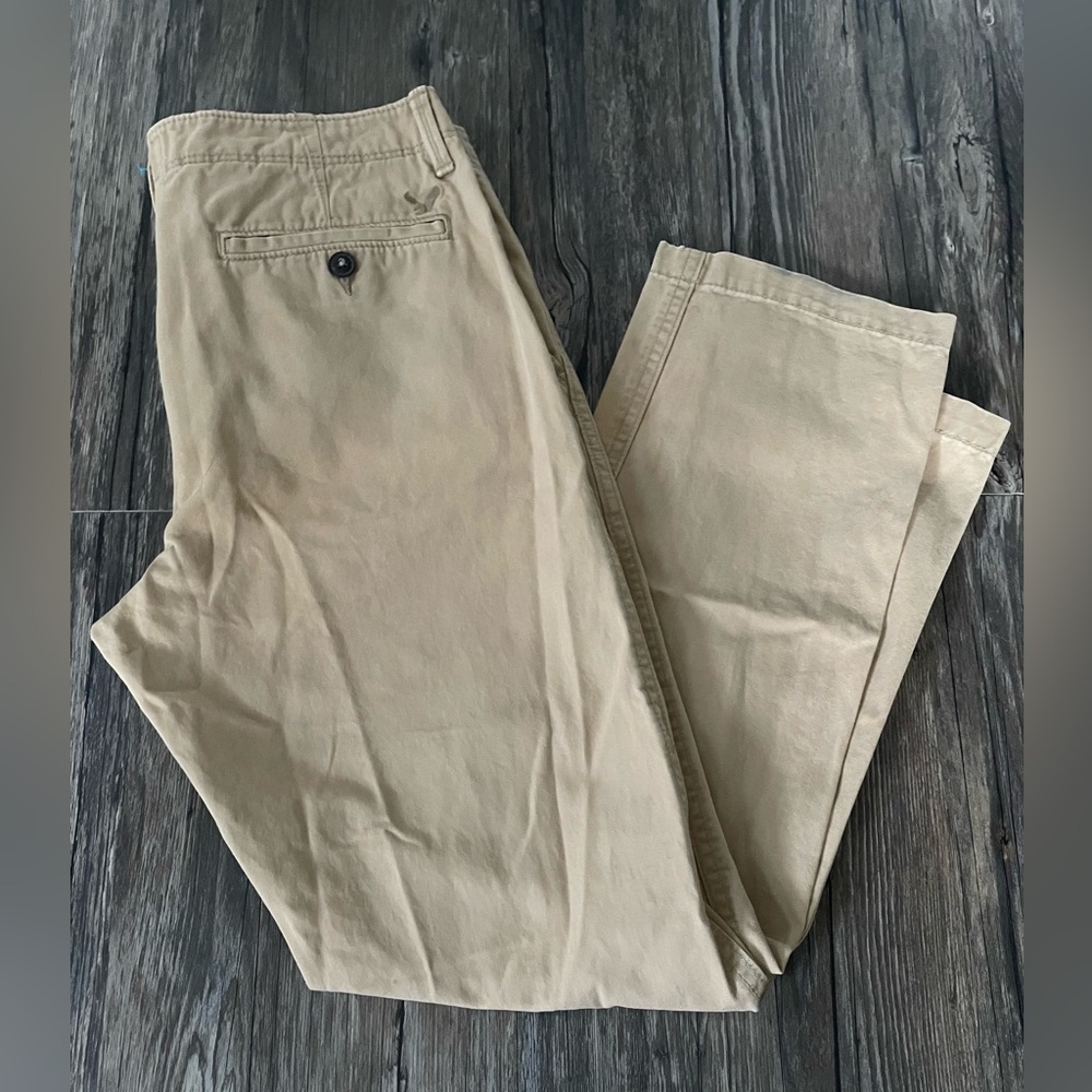 American Eagle Outfitters Khaki Chinos Pants Mens Size 34x34 - Picture 2 of 6